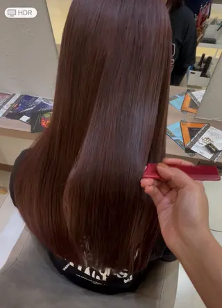 ロング カラー パーソナルな髪質改善 縮毛矯正ササキナツミのヘアスタイル