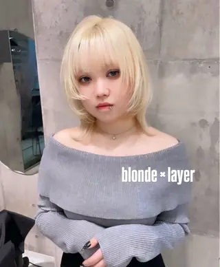 ミディアム カラー ミルクティー/透明感 カラー🎀YURIAのヘアスタイル