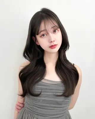 ロング 韓国ヘア　紗希 🦋のヘアスタイル