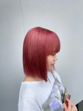 ミディアム カラー lumier juriaのヘアスタイル