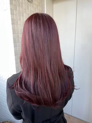 カラー 推し活カラー/暖色 /ブリーチなし/横浜のヘアスタイル