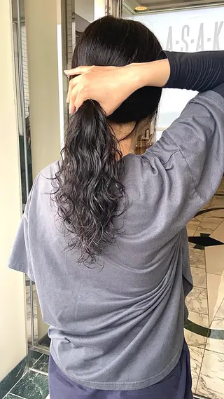 ロング パーマ ASAKURA所属・ASAKURA 美容室のヘアスタイル