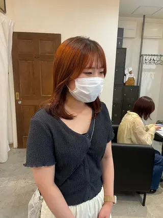 ミディアム 顔周りカット 🎀サヤカ🎀のヘアスタイル