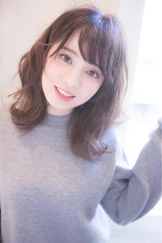 ミディアム カラー パーマ private salon Ao所属・紹介制private salonのヘアスタイル