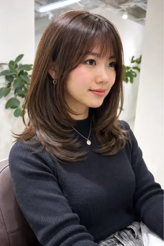 セミロング attrait所属・attrait 福岡のヘアスタイル