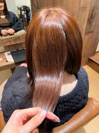 ミディアム end roll りんのヘアスタイル