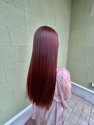 ロング カラー 坂口 遥香のヘアスタイル