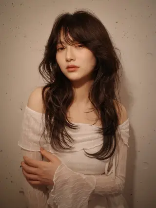 ロング カラー 中島 祐希のヘアスタイル