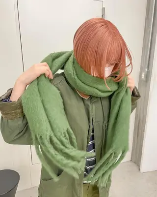 セミロング カラー yurika☁️ 似合わせ｜レイヤーのヘアスタイル