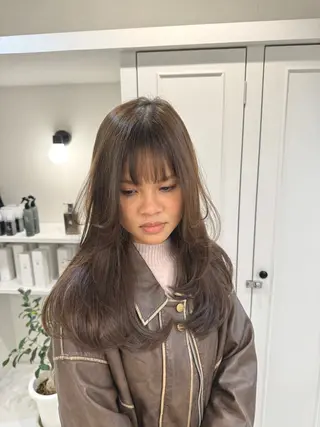 ロング カラー SALOWIN京都河原町Suite店所属・外国人風レイヤー/ ハイトーンSHUのヘアスタイル