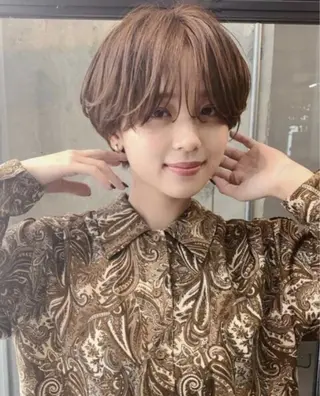 ショート 川口開世 short cutのヘアスタイル