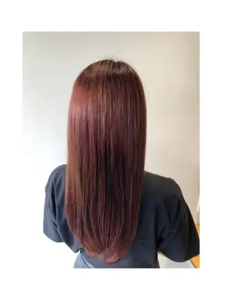 ロング カラー 上平 綾菜のヘアスタイル