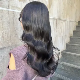 ロング カラー ブリーチなし✨艶髪 カラー𓃲YAGIのヘアスタイル