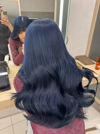 ロング カラー 韓国レイヤー/ 顔まわり/西野和裕のヘアスタイル