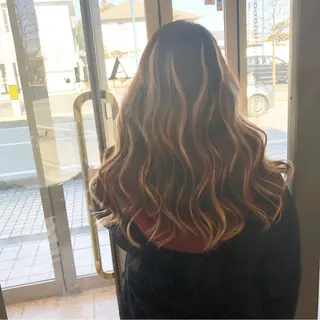 ミディアム カラー ヘアアレンジ アンドウ ユウ/ レイヤーカット/韓国のヘアスタイル