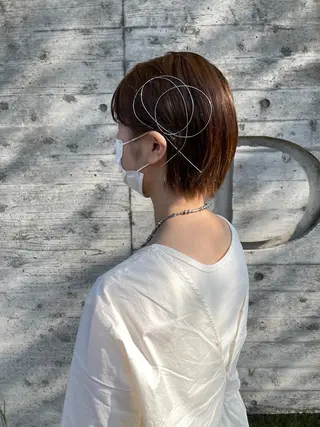 ショート haru🌘レイヤー ･ウルフ/川崎のヘアスタイル