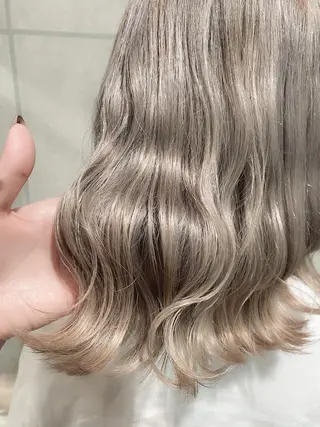 ミディアム カラー 髪質改善カラー🫧 舘田千乃のヘアスタイル