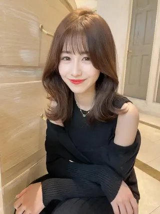 セミロング カラー 美髪/カラー 美容院🌈渡辺隼也のヘアスタイル