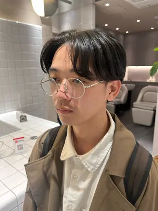 ショート パーマ SALOWIN 新宿三丁目me+所属・レイヤー/ボブ/ 髪質改善/石井ハルカのヘアスタイル