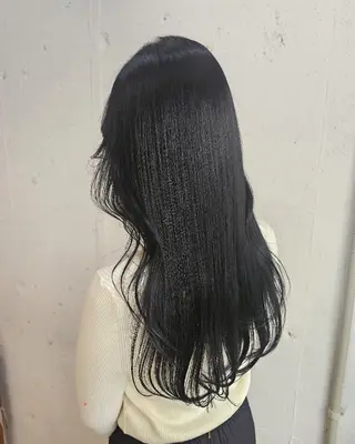 ロング Ayu🐾縮毛矯正/ ブリーチ無しカラーのヘアスタイル