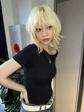 ミディアム 🐶カラーモデル🐶 /心斎橋/文屋 颯のヘアスタイル