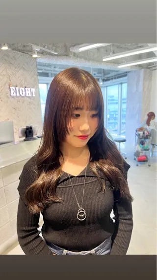 ロング EIGHT　樹梨 ／韓国ヘア🩶のヘアスタイル