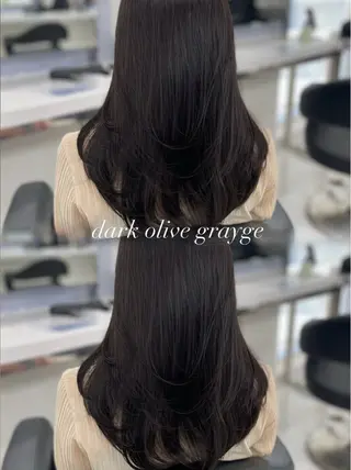 セミロング カラー ヘアアレンジ Ella所属・nana【艶髪】/ レイヤー/縮毛矯正のヘアスタイル