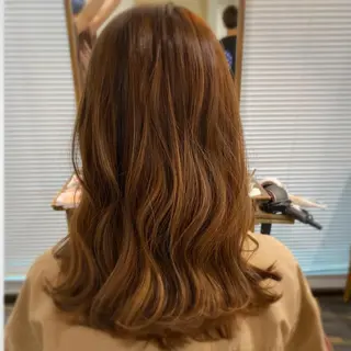 セミロング 田中 優のヘアスタイル