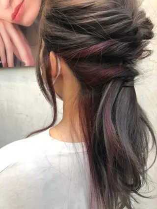 ロング カラー Zinaセントラル所属・須田 ゆかりのヘアスタイル