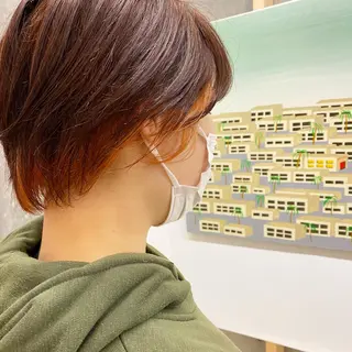 ショート カラー ヘアアレンジ 広美◎ <hiromi>のヘアスタイル