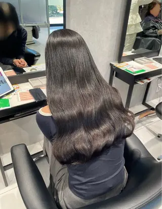 セミロング 透明感艶カラー/縮毛 矯正💎/miuのヘアスタイル