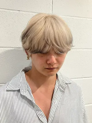 ミディアム カラー メンズ ryuei /原宿のヘアスタイル