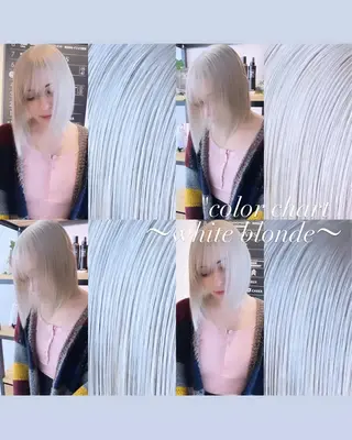 ミディアム カラー 💜ハイトーン💛 マジカルかいちゃんのヘアスタイル