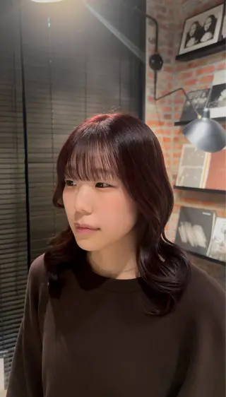 ミディアム カラー organic＋atelier所属・りお ハイトーン/ブリーチのヘアスタイル