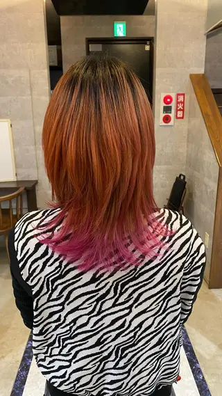 ミディアム カラー 浅野  勇貴のヘアスタイル