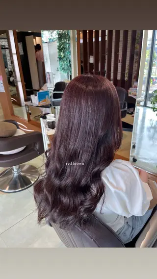 ロング カラー 大野 桃果のヘアスタイル