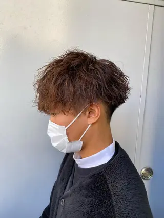 ショート パーマ メンズ 🟦ニュアンス/メン ズパーマ横浜🟦のヘアスタイル