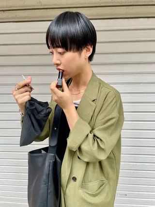 ショート オカモト ミユウのヘアスタイル