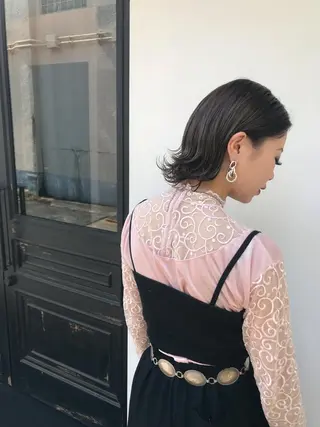 ミディアム カラー tonari 梅田、中崎町のヘアスタイル