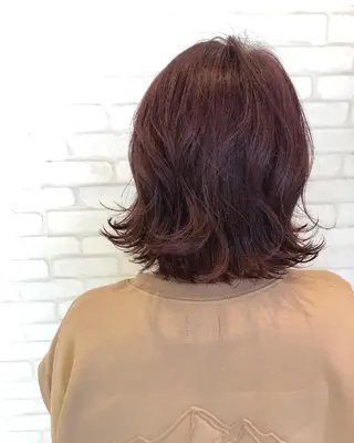 ミディアム 森山 稜大のヘアスタイル