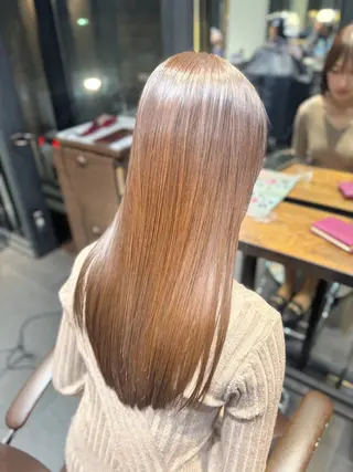 ロング カラー MINX似合わせボブ 髪質改善/岩城槙乃介のヘアスタイル