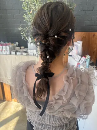 ヘアアレンジ ヤマグチ ユキナのヘアスタイル