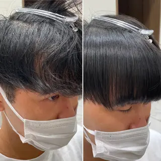 ショート パーマ メンズ 【メンズ縮毛矯正】 田中秀斗のヘアスタイル
