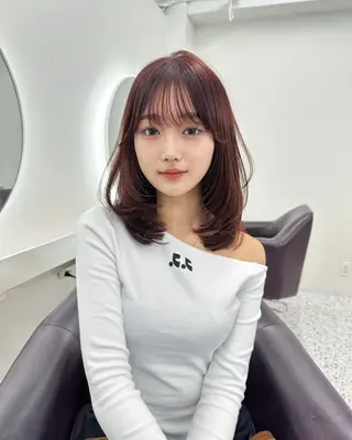 ミディアム 透明感カラー/ 髪質改善/ねねのヘアスタイル