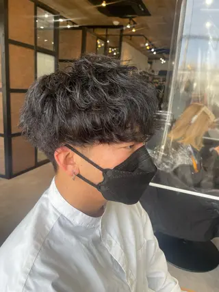 メンズ 韓国カット/透明感 Re.Labo岡本のヘアスタイル