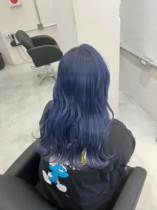 ロング カラー REAL【レアル】所属・グレージュ/透け感 カラー/透明感カラーのヘアスタイル