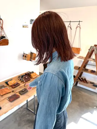 ミディアム 佐藤 旭のヘアスタイル