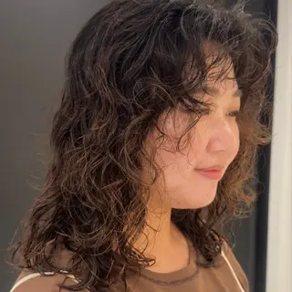 ミディアム パーマ hyuga/パーマ /ニュアンスパーマのヘアスタイル