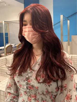 ロング カラー 【韓国ヘア・ネイル】 HINATA🍒のネイルデザイン