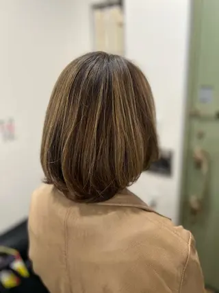 ミディアム カラー かふゆい chikaのヘアスタイル